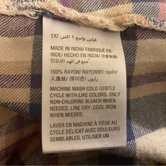 Style & Co lightweight flannel shirt - Picture 5 of 5